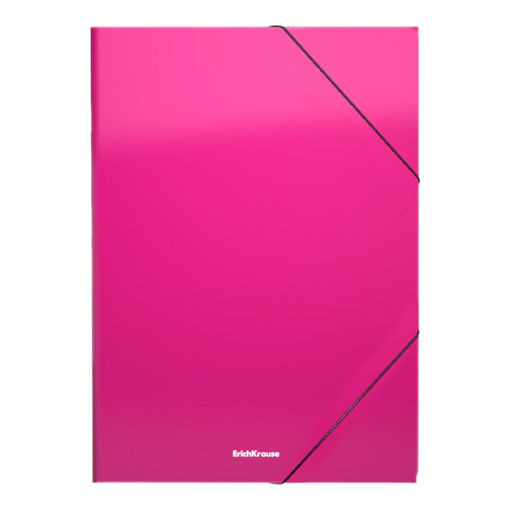 Picture of ELASTIC A4 3 FLAP FOLDER PINK